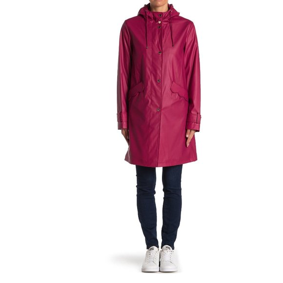 NWT Kate Spade Scallop Pocket Water-resistant Coat - Picture 3 of 16